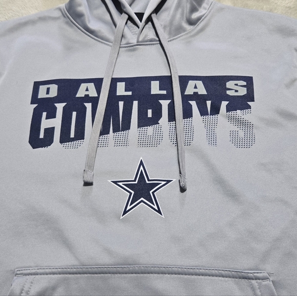 Dallas Cowboys Gray Hoodie New Era NFL Team Apparel Combine Authentic Sz M - Picture 1 of 8